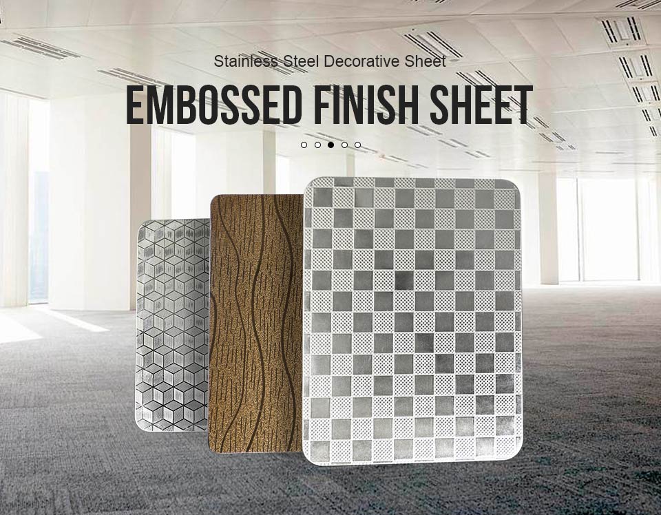 embossed stainless steel pattern