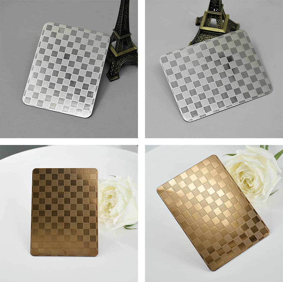 embossed stainless steel sheet color