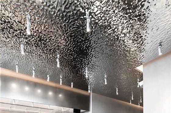 water ripple stainless steel ceiling