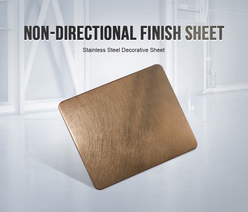 non directional finish stainless steel