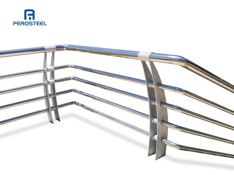 Barandilla de vidrio de acero inoxidable moderna para escaleras/fabricante de pasamanos de escalera de acero inoxidable