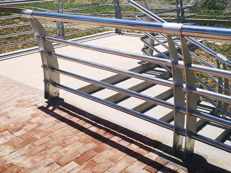 Barandilla de vidrio de acero inoxidable moderna para escaleras/fabricante de pasamanos de escalera de acero inoxidable