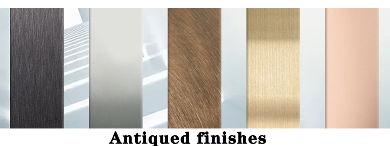 Bronze Hairline Stainless Steel
