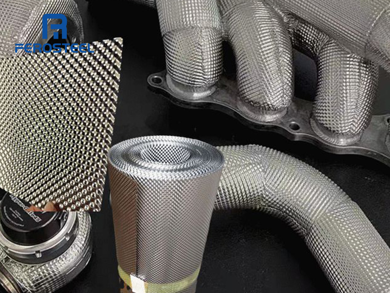 lightweight stainless steel heat shield for engine bay