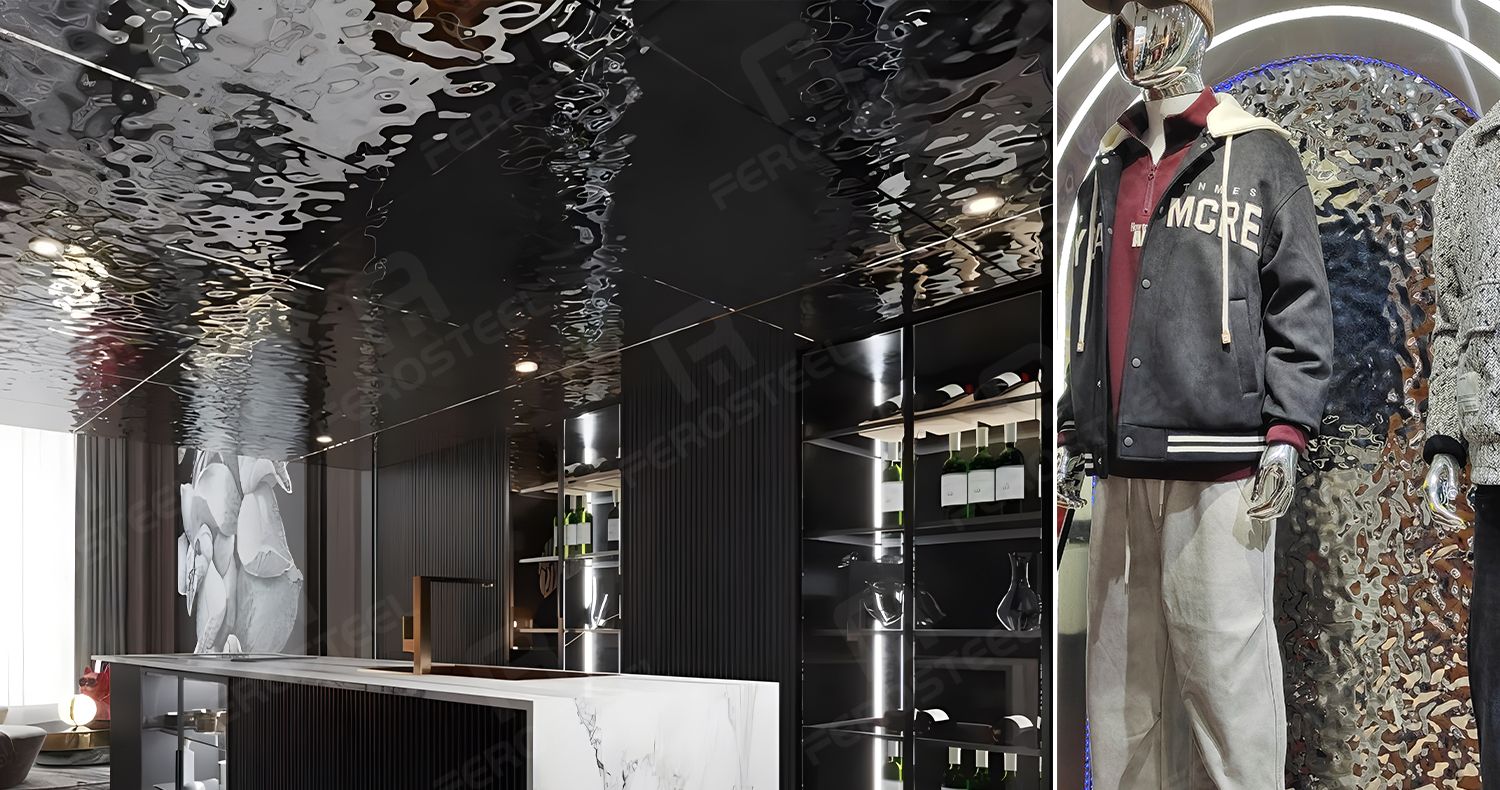 water ripple stainless steel sheets