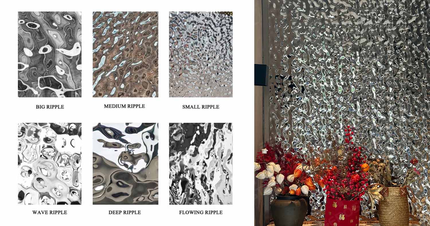 water ripple stainless steel sheets