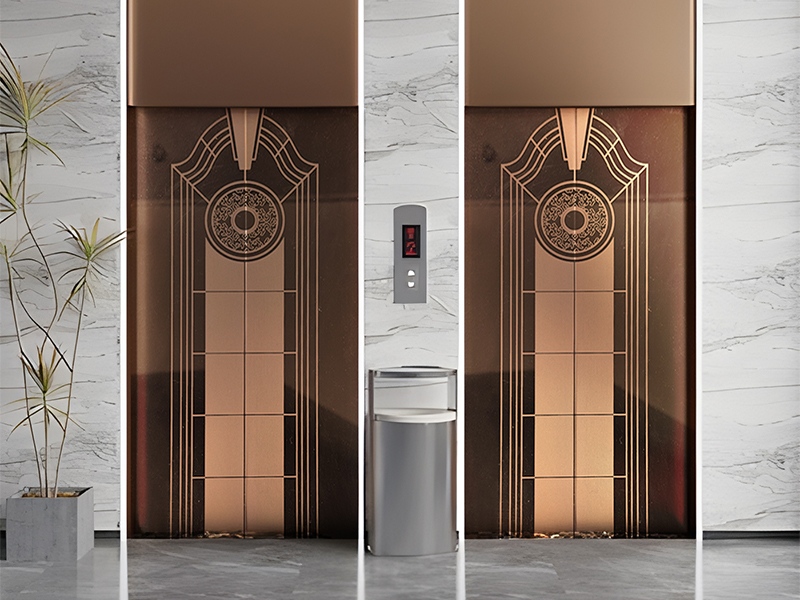 showing the interior effect of etched mirror sheet