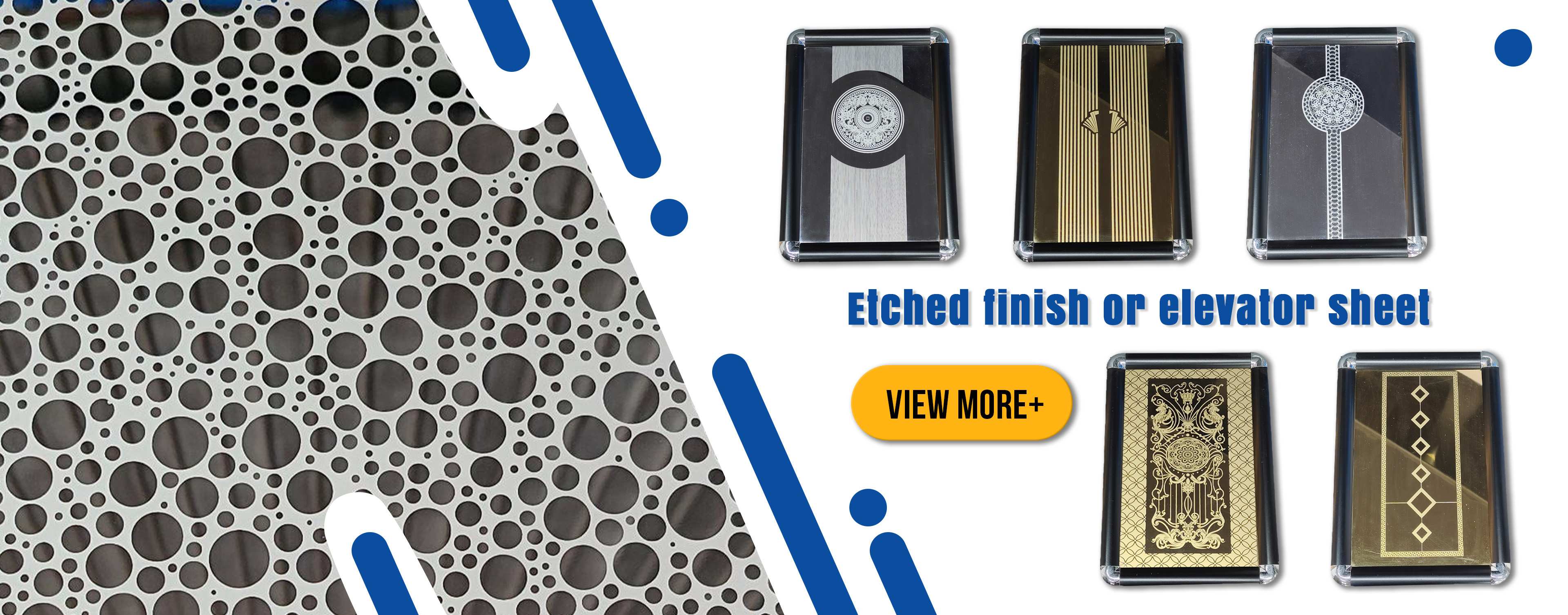 Hoja de acabado de cobre de acero inoxidable.