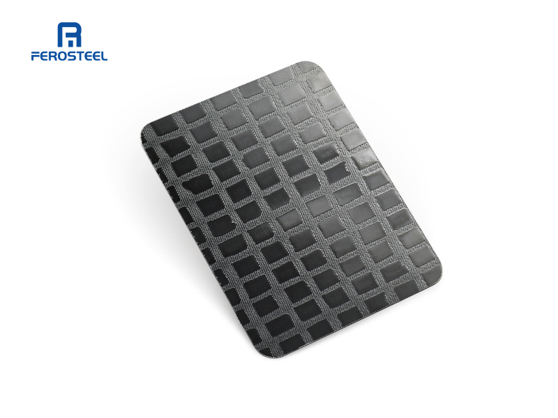 stainless steel embossed antique finish