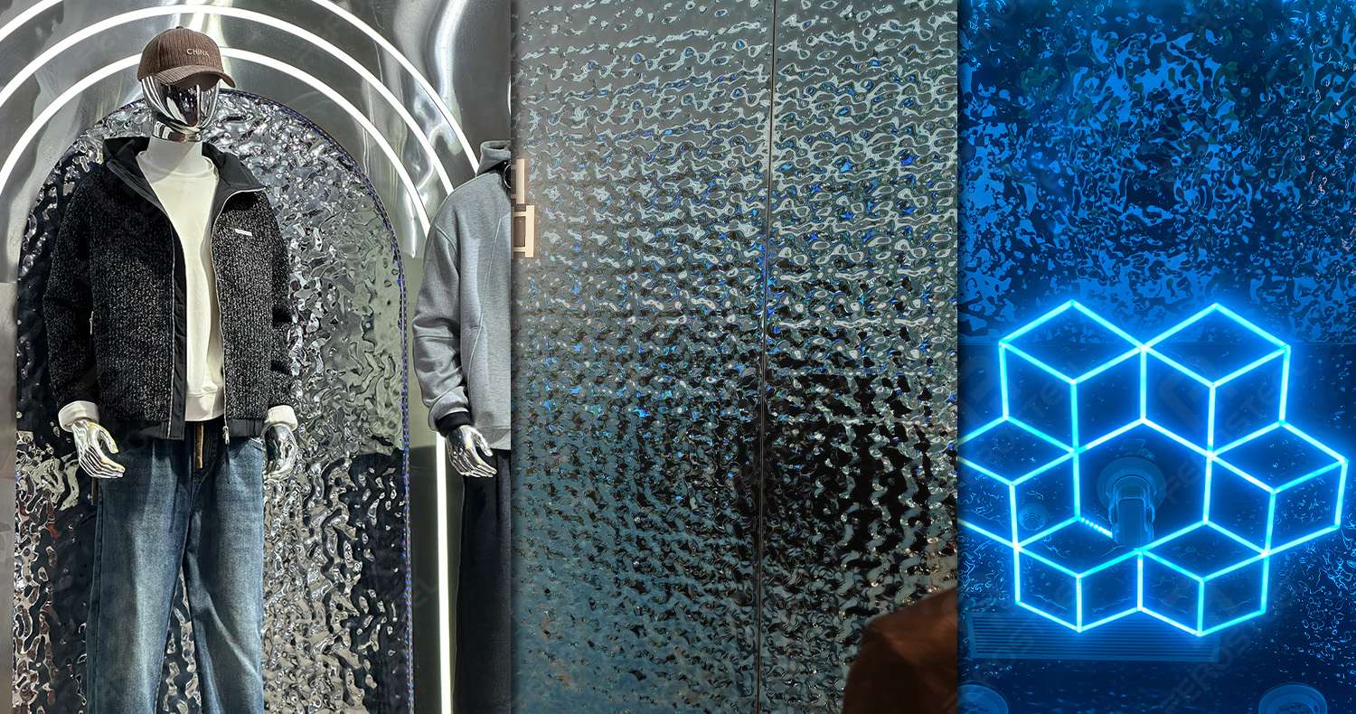 Water ripple stainless steel