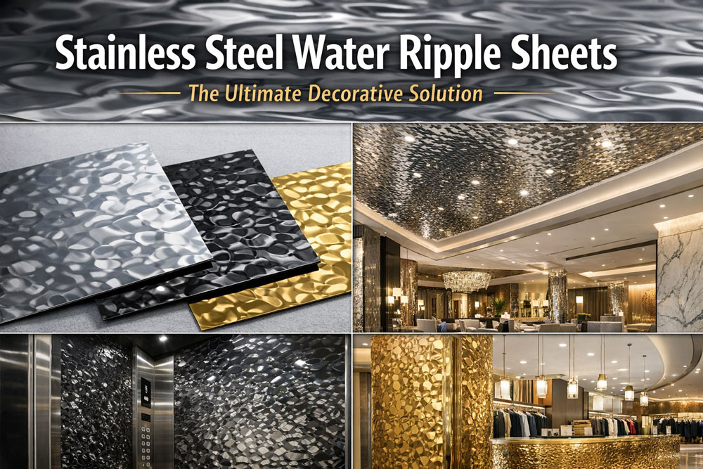 water ripple stainless steel sheets