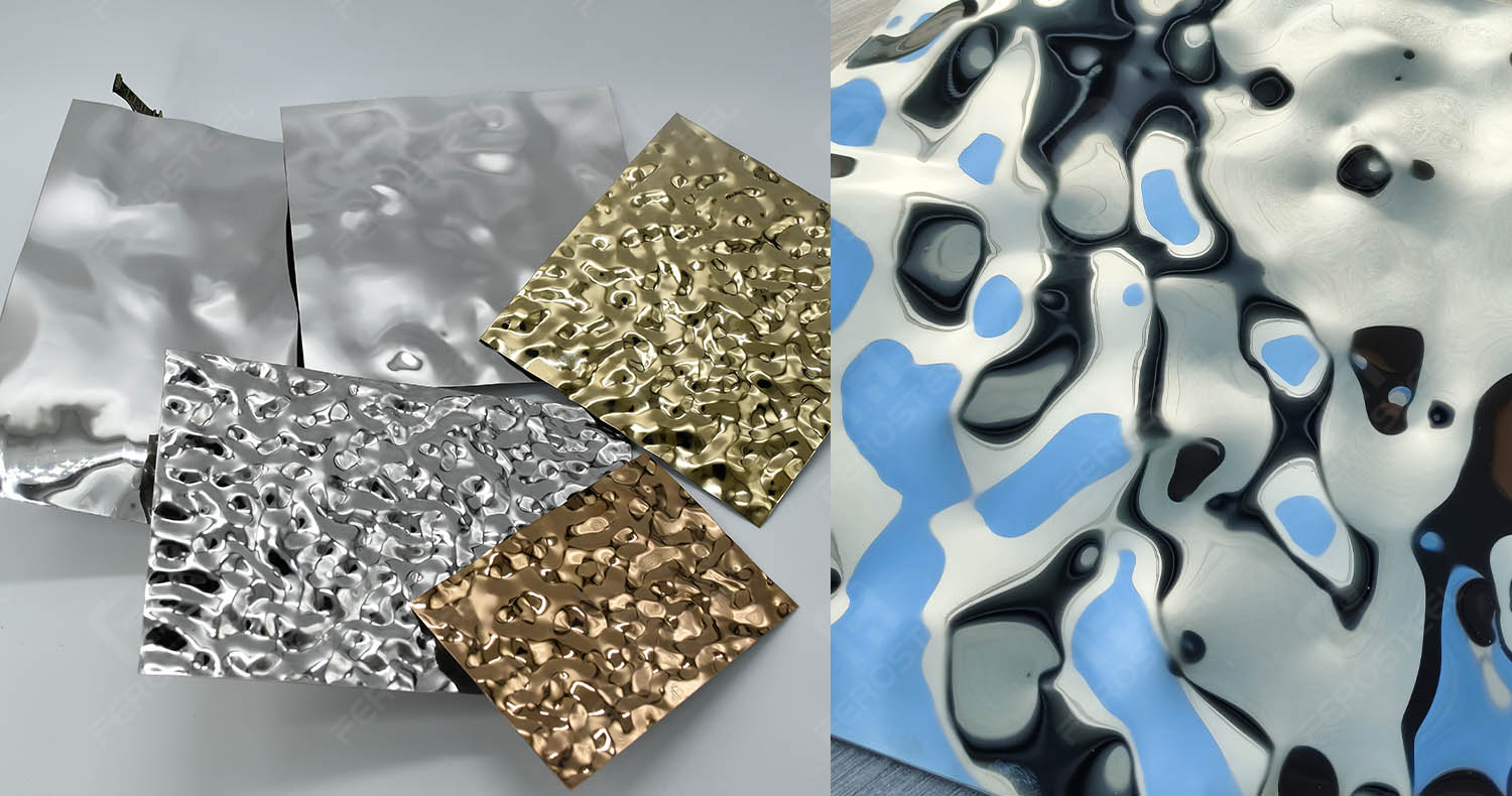 stainless steel water ripple sheets 