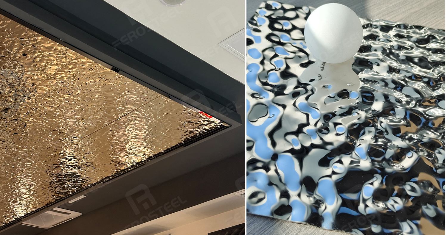 water ripple stainless steel