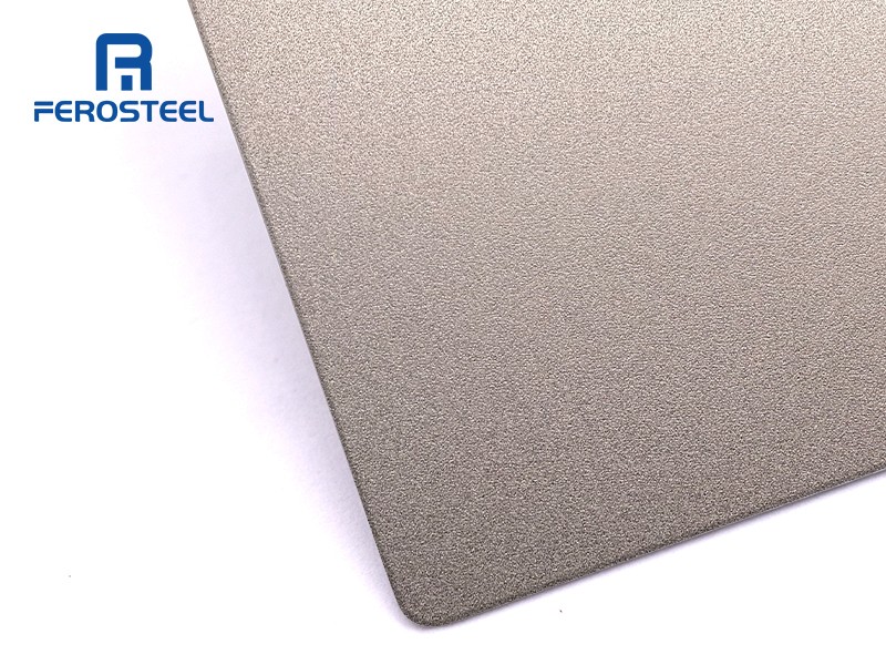 Bronze Rock Pattern Anti-Scratch Stainless Steel Sheet for Interior Decoration