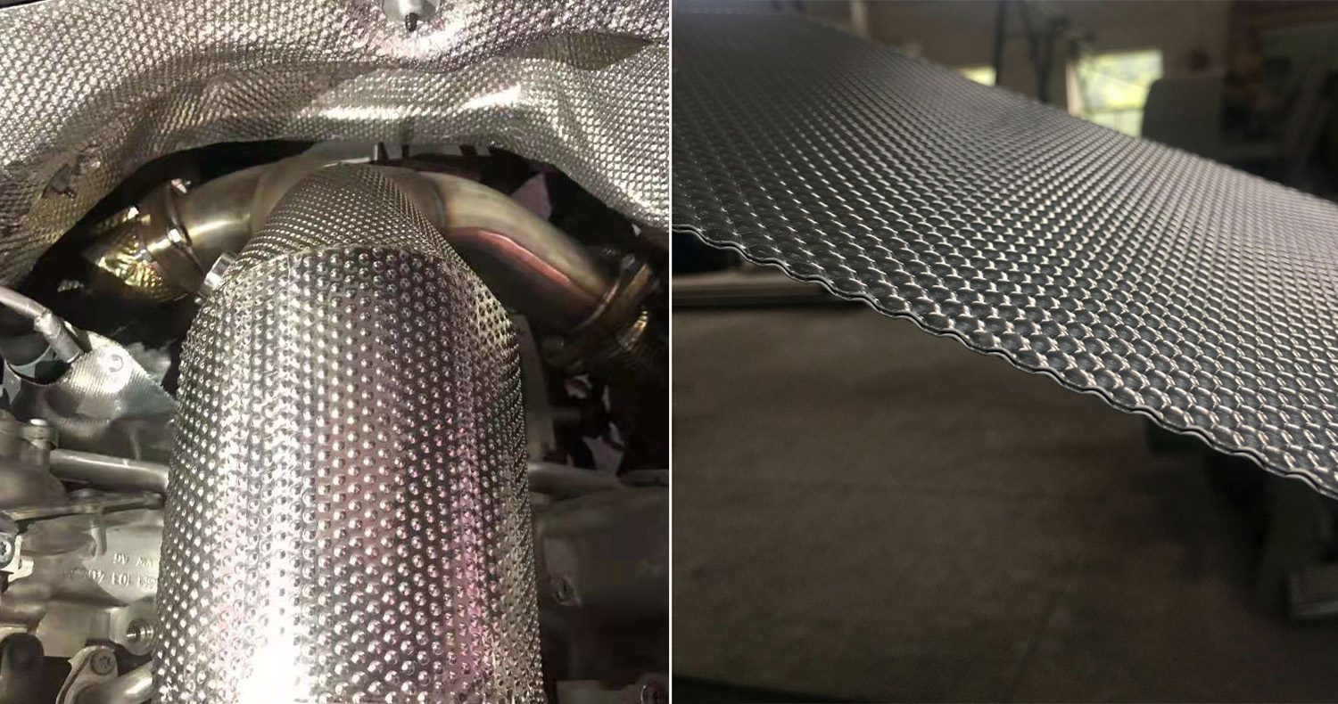 304 stainless steel exhaust heat shield coil