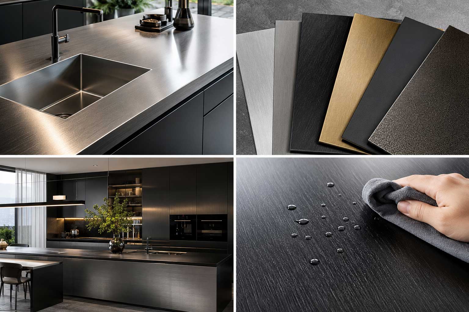 scratch resistant stainless steel panel