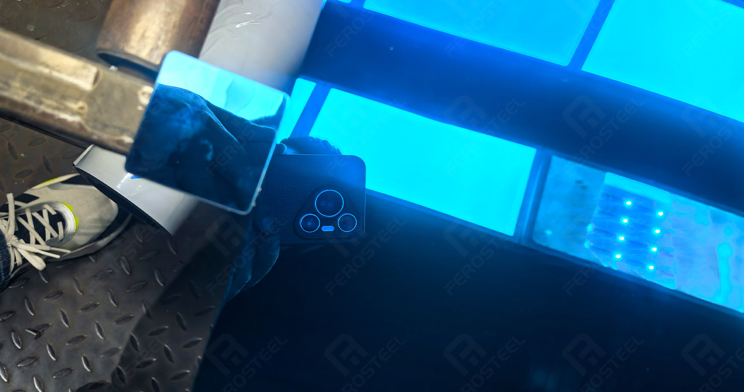 Blue stainless steel sheets