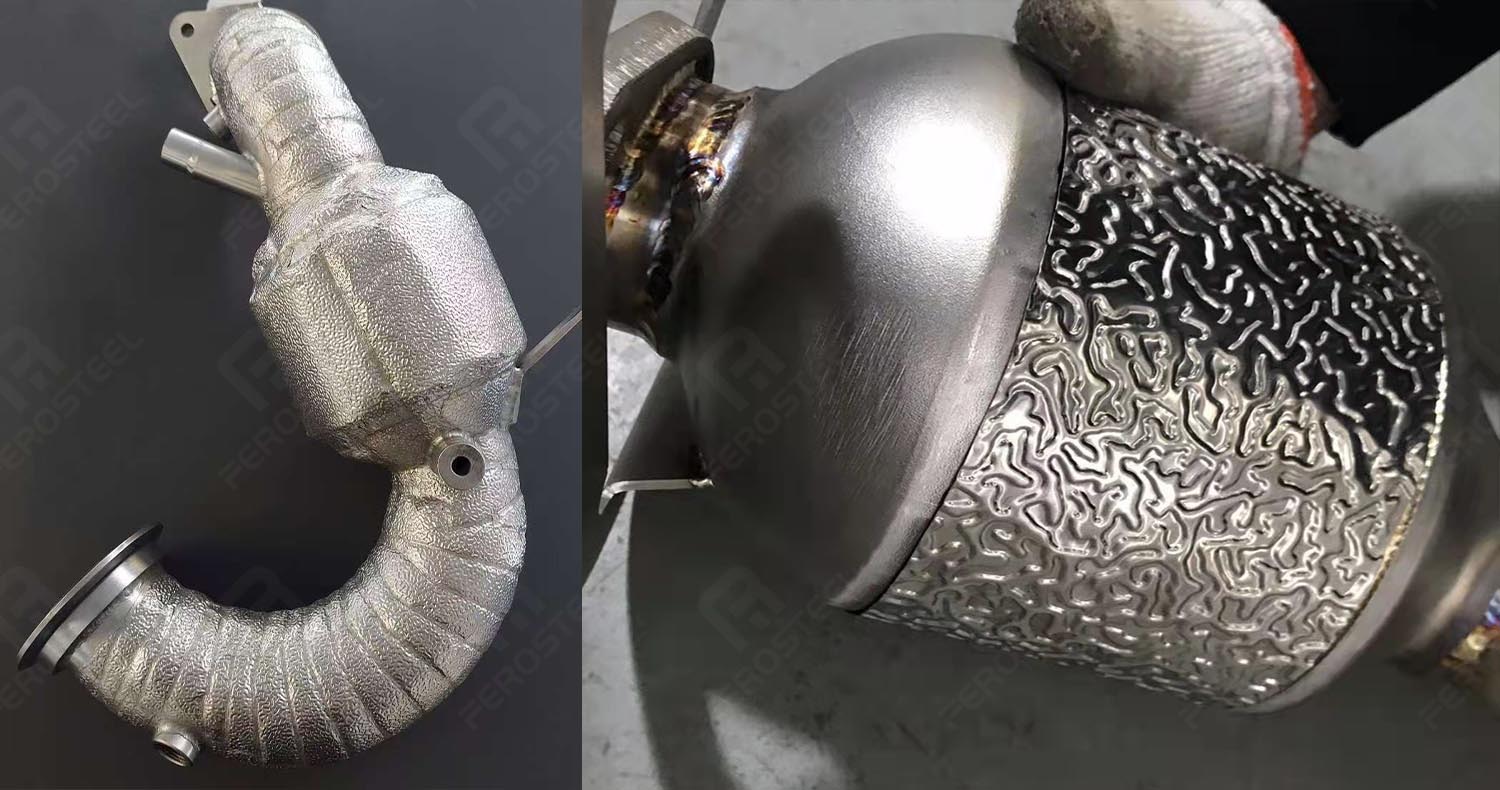 stainless steel heat shield for exhaust