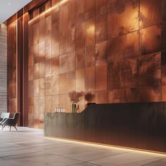 Dark antique copper stainless steel sheet with brushed distressed texture on white background