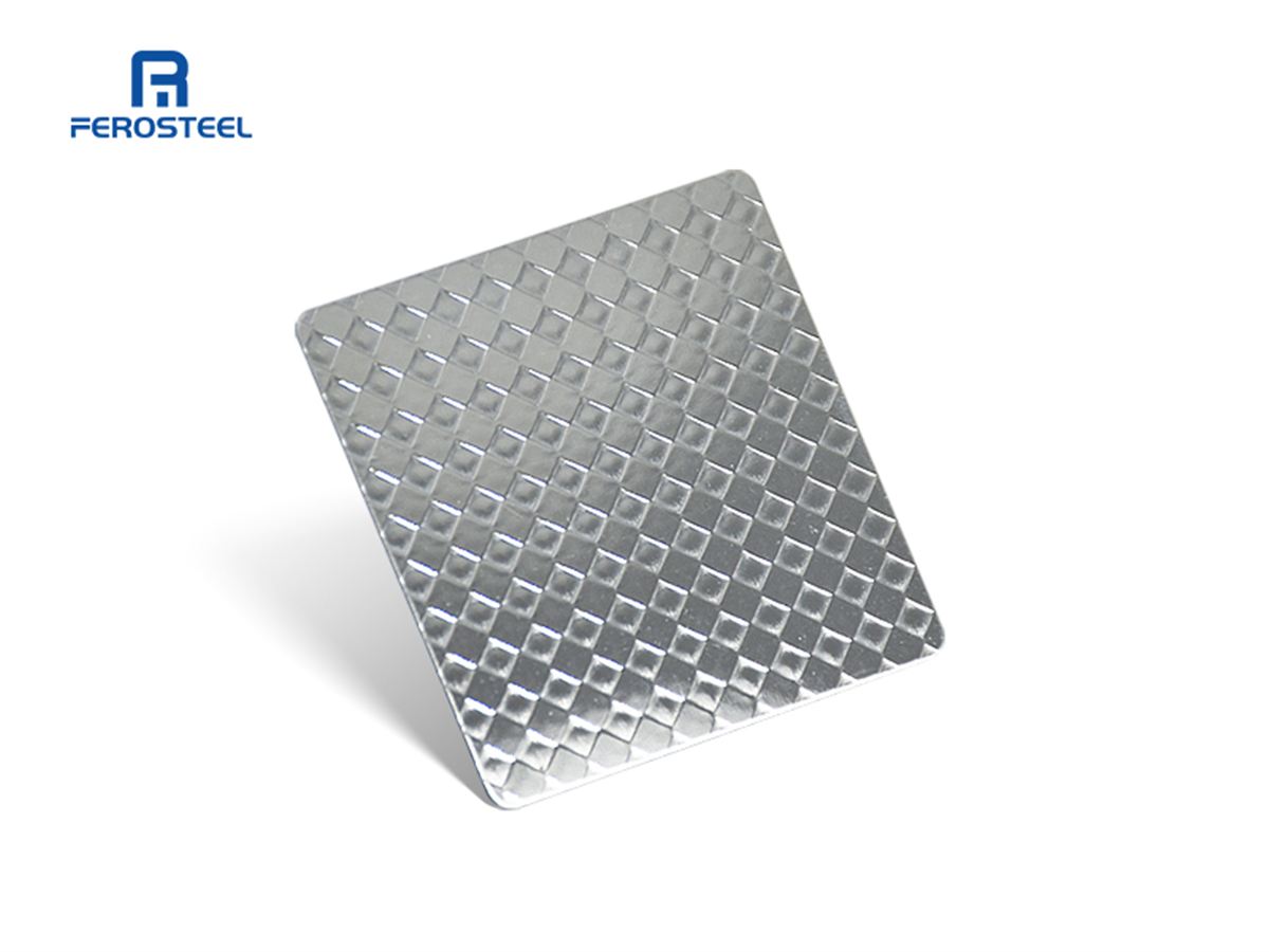 Ferosteel vertical line embossed stainless steel sheet