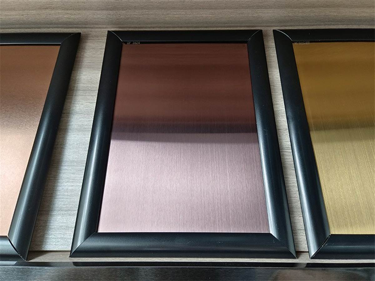 Ferosteel 304 brushed stainless steel sheet sample